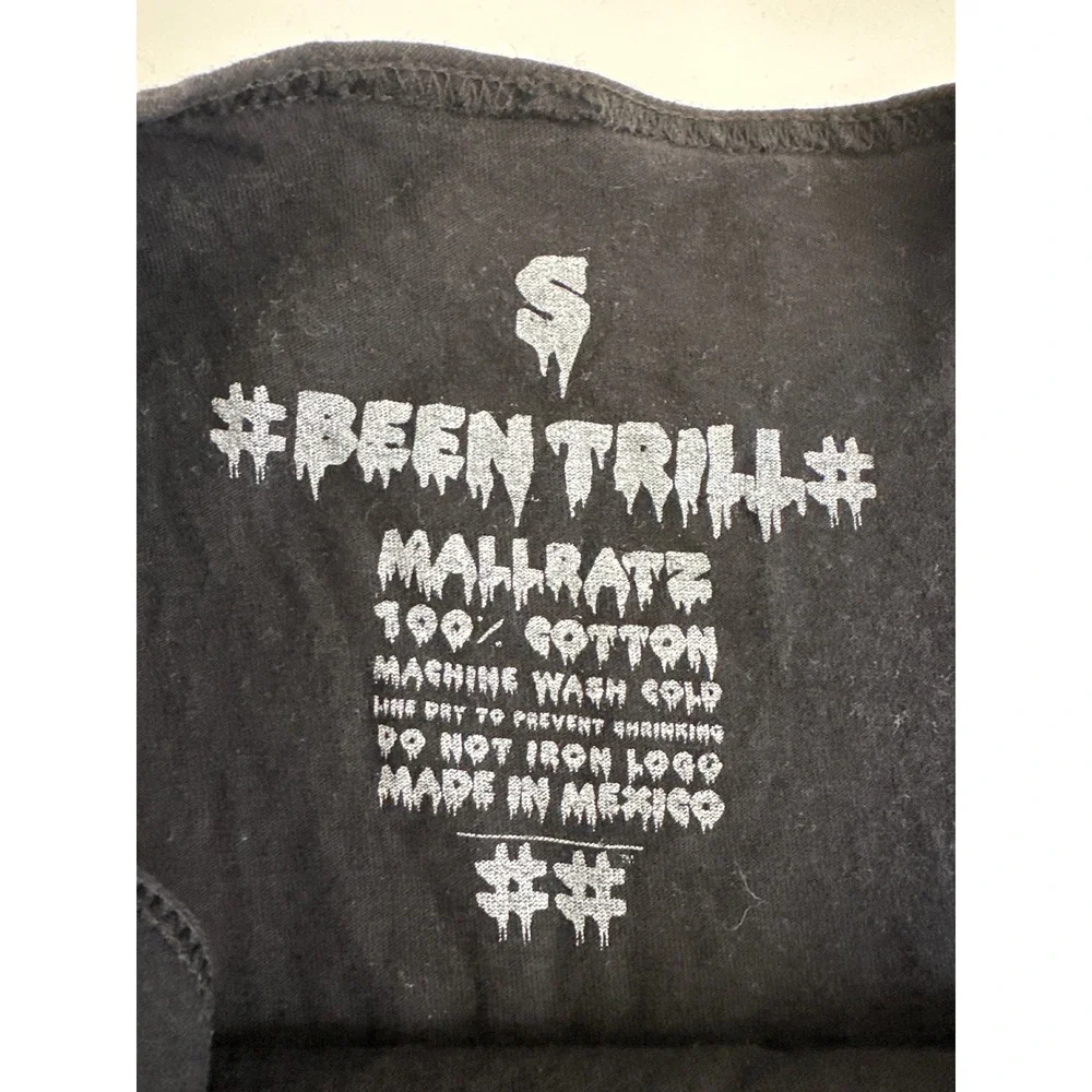 Been Trill Social Club Mallratz Tank Top Men's Small Black Graphic Sleeveless - Picture 2 of 5